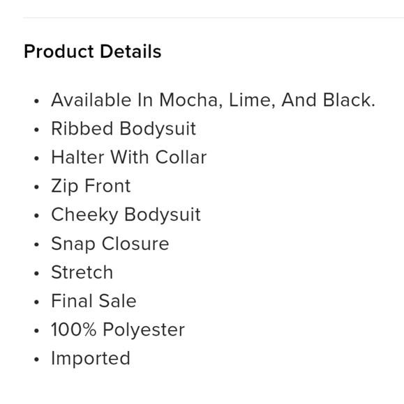 Fashion Nova Bodysuit - Picture 4 of 6